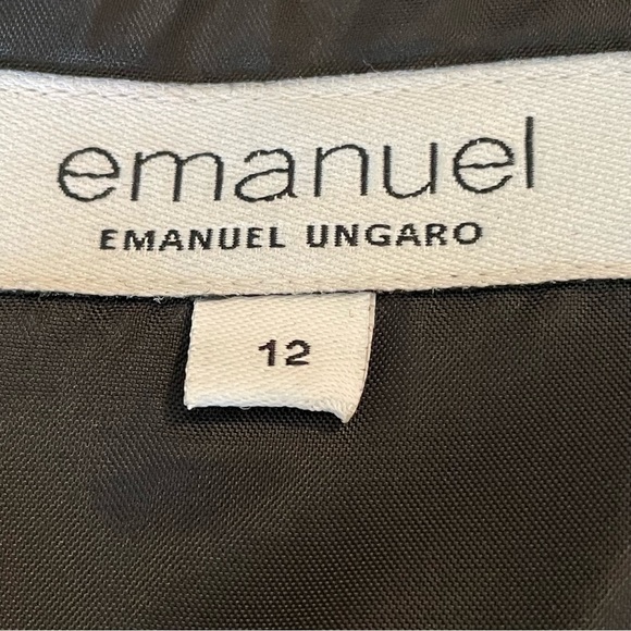 Emanual Ungaro Classic Wool A-Line Lined Flare Skirt - Picture 4 of 6